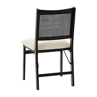 Linon Bonnie Cane Folding Chair