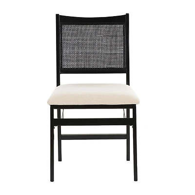 Linon Bonnie Cane Folding Chair
