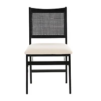 Linon Bonnie Cane Folding Chair