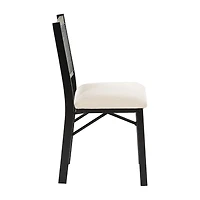 Linon Bonnie Cane Folding Chair