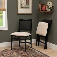 Linon Bonnie Cane Folding Chair