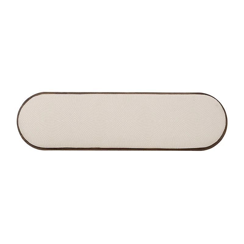 Linon Orville Pillar Beige Wood Bench