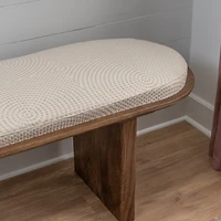Linon Orville Pillar Beige Wood Bench