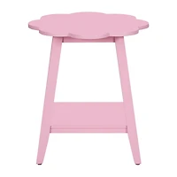 Linon Natalia Flower Side Table
