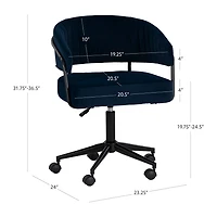 Linon Prestwick Rolling Office Chair