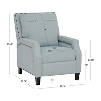 Linon Cerone Push Back Recliner