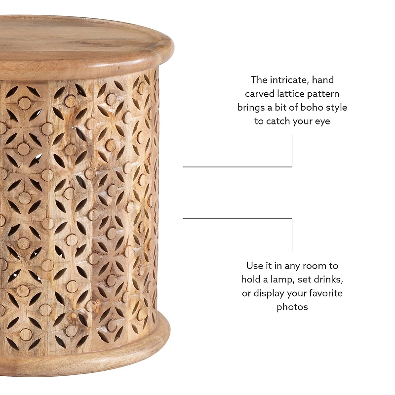 Linon Inora Hand Painted Accent Table