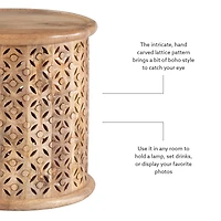 Linon Inora Hand Painted Accent Table