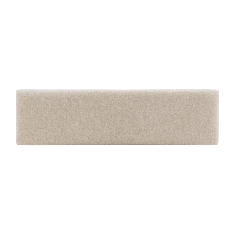Linon Drury Natural Upholstered Bench