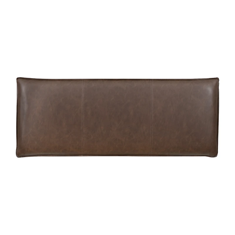 Linon Abrielle Brown Pillow Top Bench