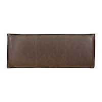 Linon Abrielle Brown Pillow Top Bench