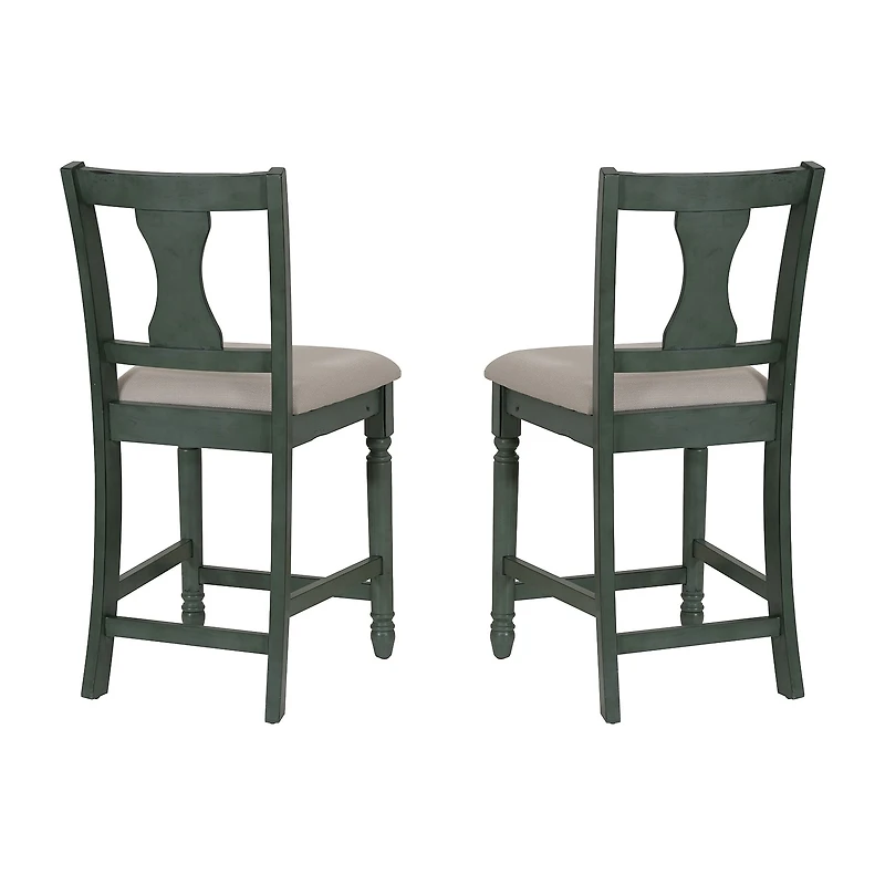 Linon Theona Teal Counter Stool