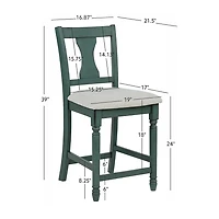 Linon Theona Teal Counter Stool
