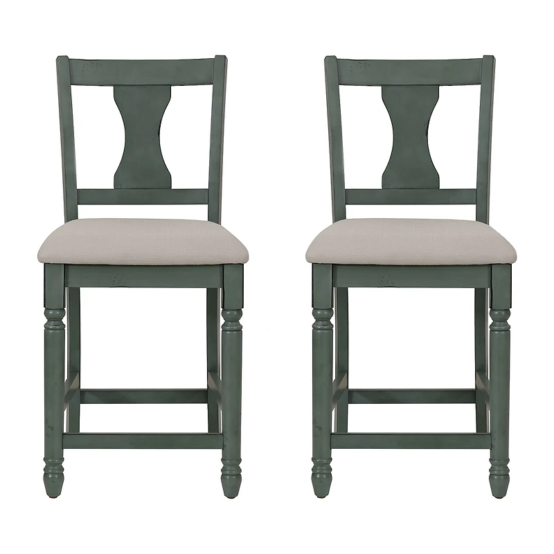 Linon Theona Teal Counter Stool