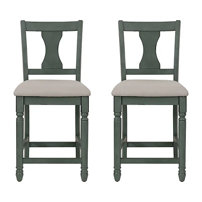 Linon Theona Teal Counter Stool