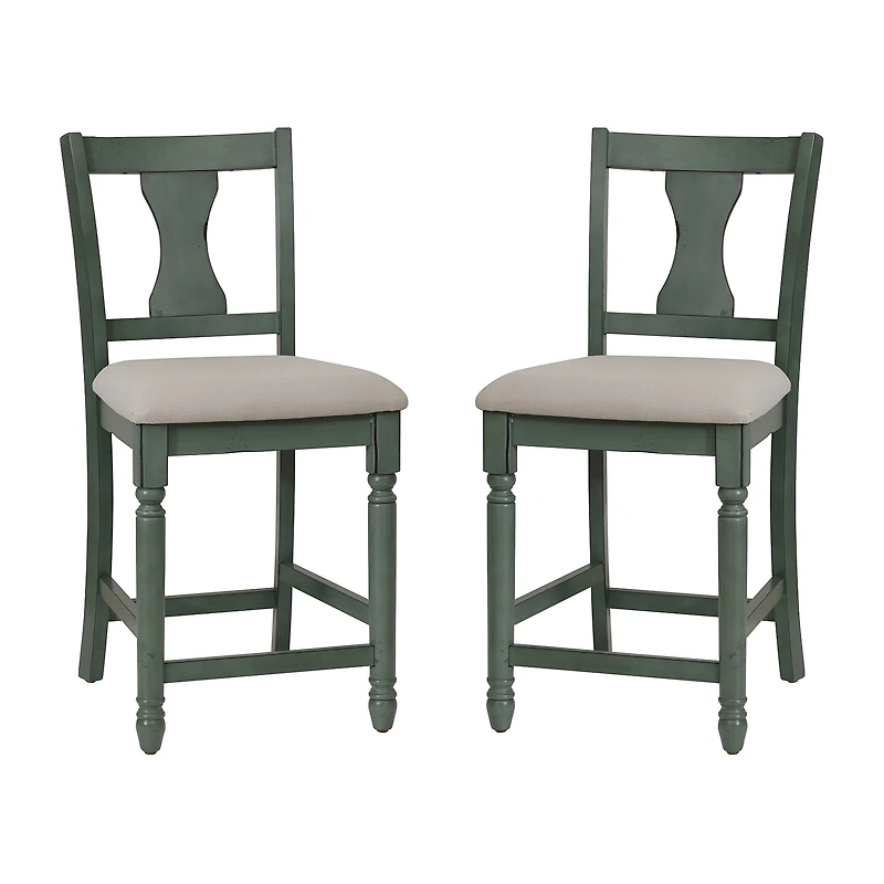 Linon Theona Teal Counter Stool