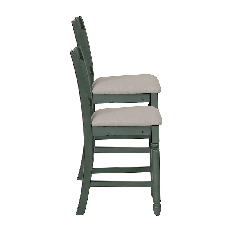 Linon Theona Teal Counter Stool