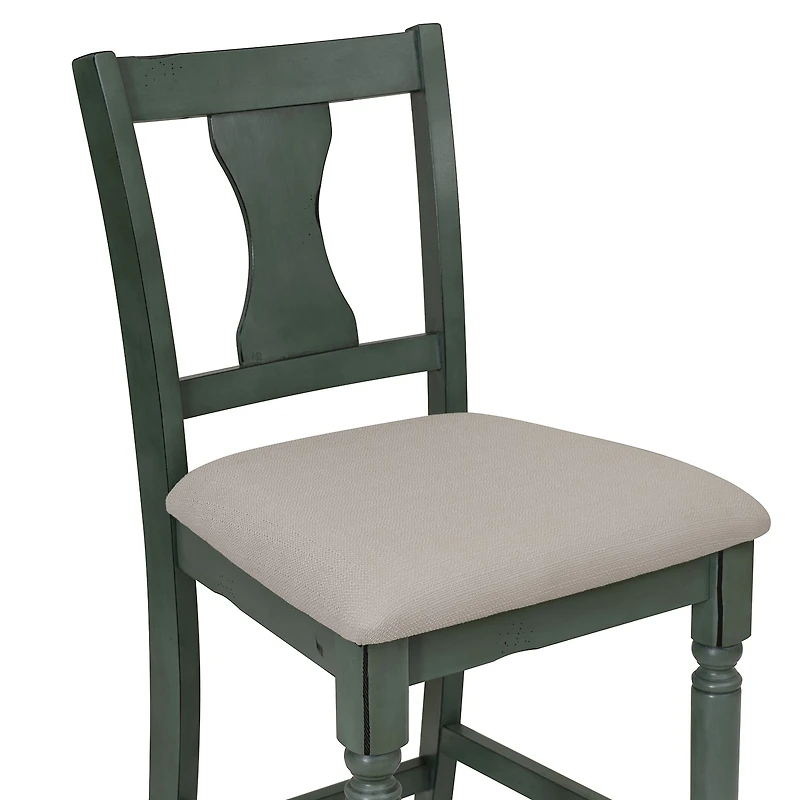 Linon Theona Teal Counter Stool