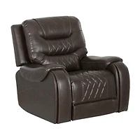 Linon Barrett Brown Power Reclining Rocking Chair