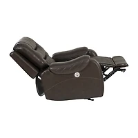 Linon Barrett Brown Power Reclining Rocking Chair