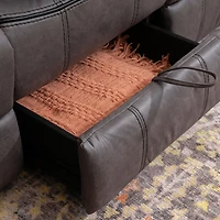 Linon Barrett Brown Power Reclining Rocking Chair