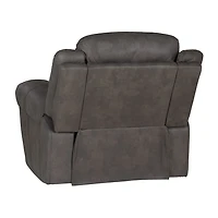 Linon Gideon Stone Grey Manual Recliner