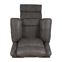 Linon Gideon Stone Grey Manual Recliner
