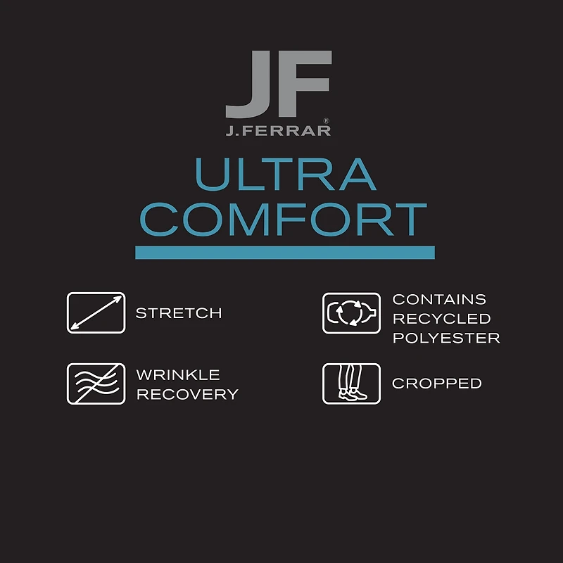 J. Ferrar Ultra Comfort Mens Stretch Fabric Slim Fit Flat Front Suit Pant