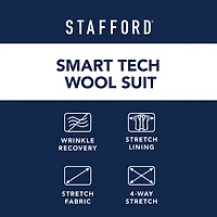 Stafford Smart Tech Mens Stretch Fabric Classic Fit Suit Jacket