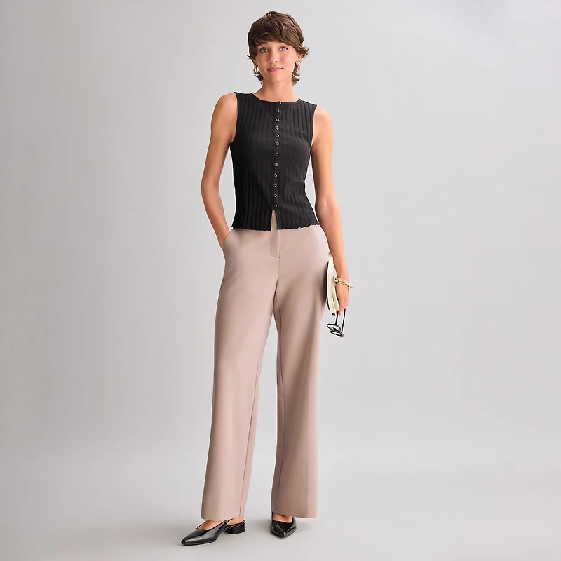 a.n.a Womens Crew Neck Sleeveless Vest