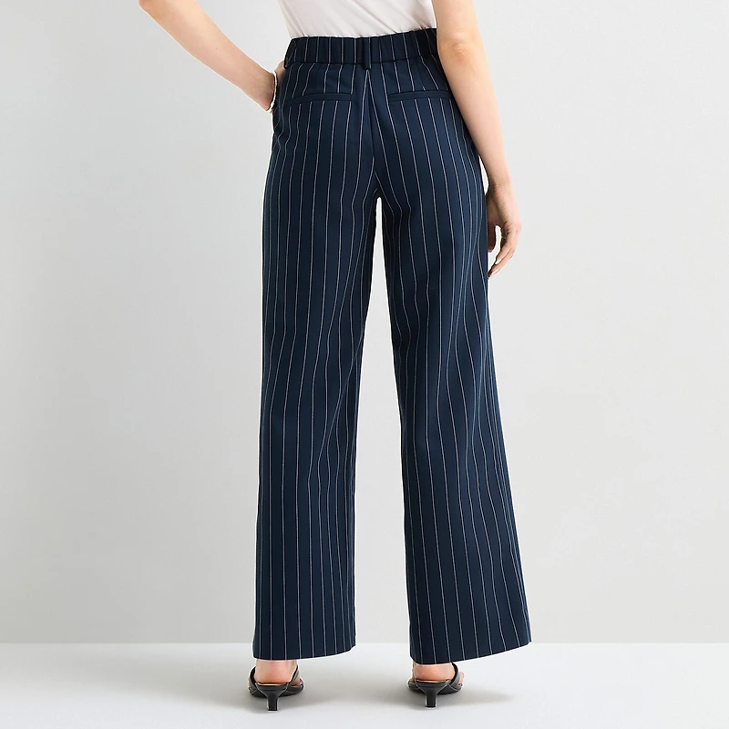 a.n.a Womens Wide Leg High Rise Trouser