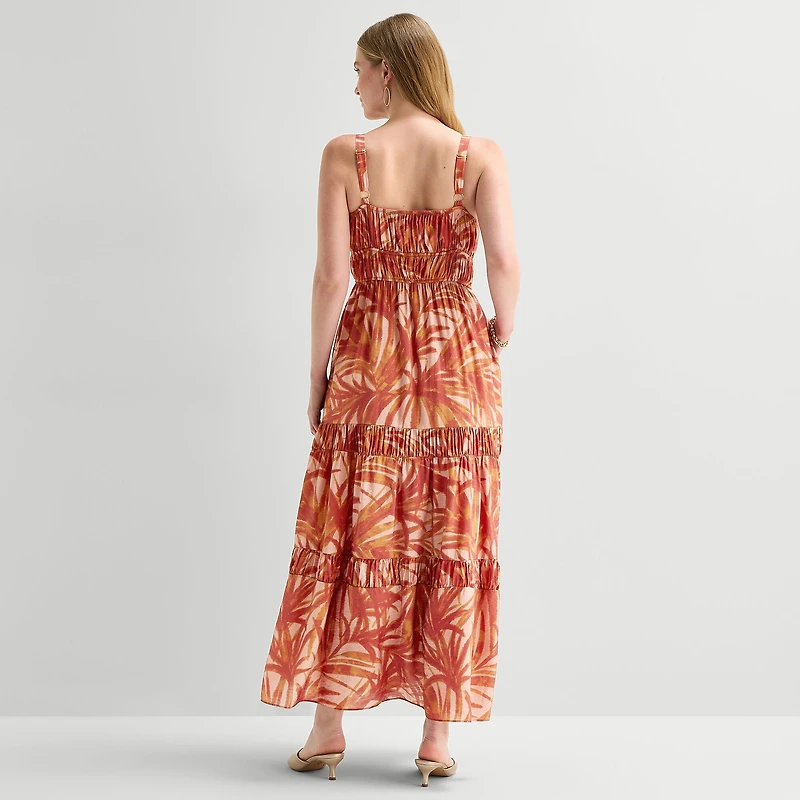 JULIAN TAYLOR Womens Sweetheart Neck Sleeveless Maxi Dress