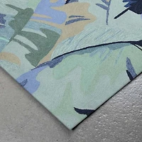 Liora Manne Capri Palm Leaf Hand Tufted Indoor Outdoor Rectangular Accent Rug
