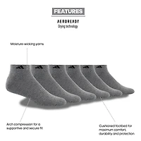 adidas Mens 6 Pair Low Cut Socks