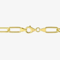 Mens 1/6 CT. T.W. Natural White Diamond 18K Gold Over Silver Charm Bracelet