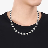 Mens Sterling Silver 20 Inch Strand Necklace
