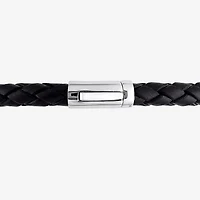 Mens Dyed Black Cultured Freshwater Pearl Beaded Bracelet