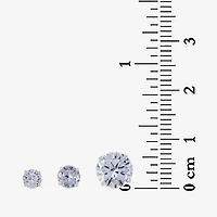 Sterling Silver Cubic Zirconia Earring Set 