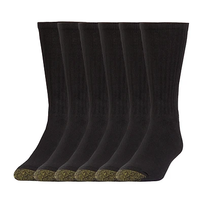 Gold Toe Harrington Mens 6 Pair Crew Socks