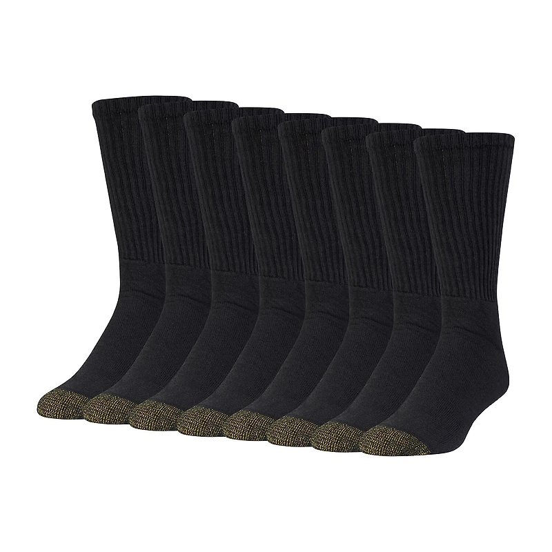 Gold Toe Athletic Sport Bonus Pack Mens 8 Pair Crew Socks