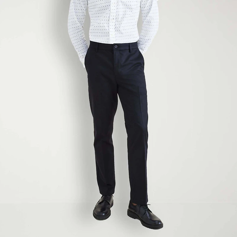 Dockers Signature Iron Free With Stain Defender Mens Comfort Waistband Slim Fit Flat Front Pant