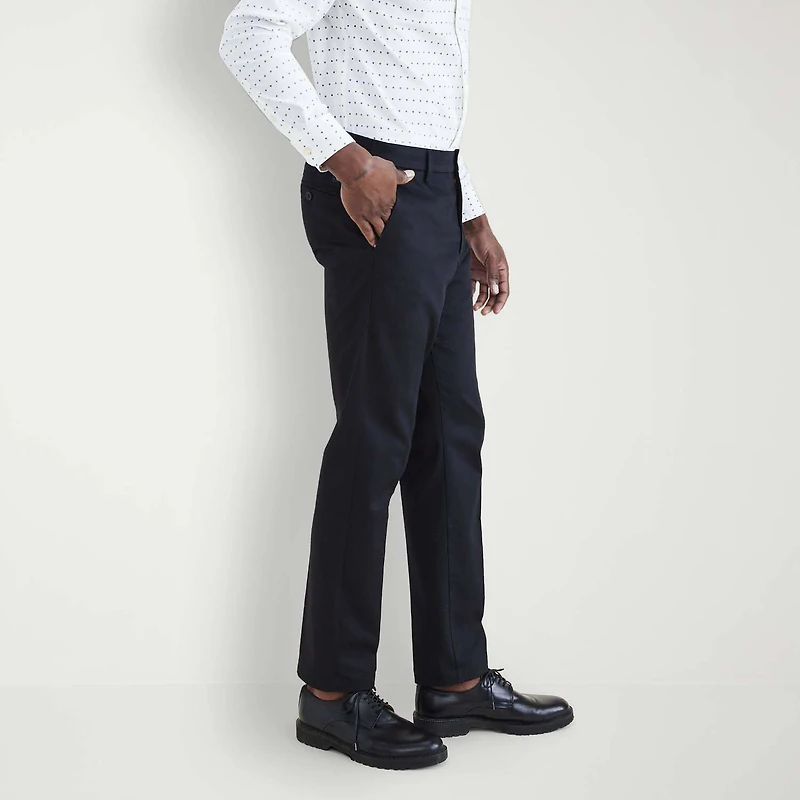 Dockers Signature Iron Free With Stain Defender Mens Comfort Waistband Slim Fit Flat Front Pant