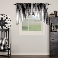 Vhc Brands Annie Check Prairie Rod Pocket Tailored Valance