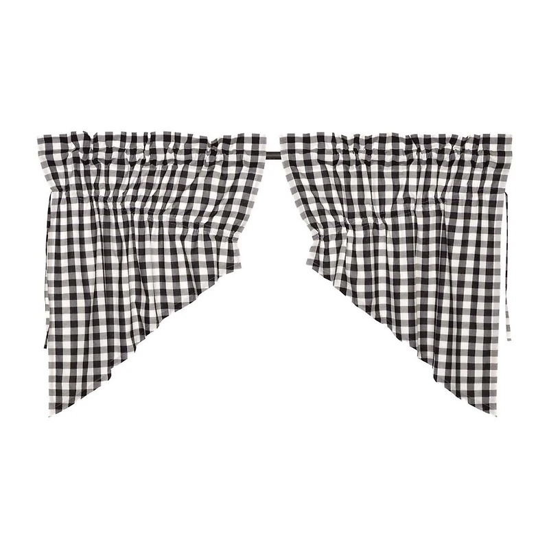 Vhc Brands Annie Check Prairie Rod Pocket Tailored Valance