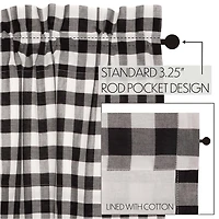 Vhc Brands Annie Check Prairie Rod Pocket Tailored Valance