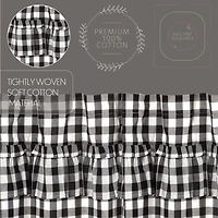 Vhc Brands Annie Check Ruffle Prairie Rod Pocket Tailored Valance