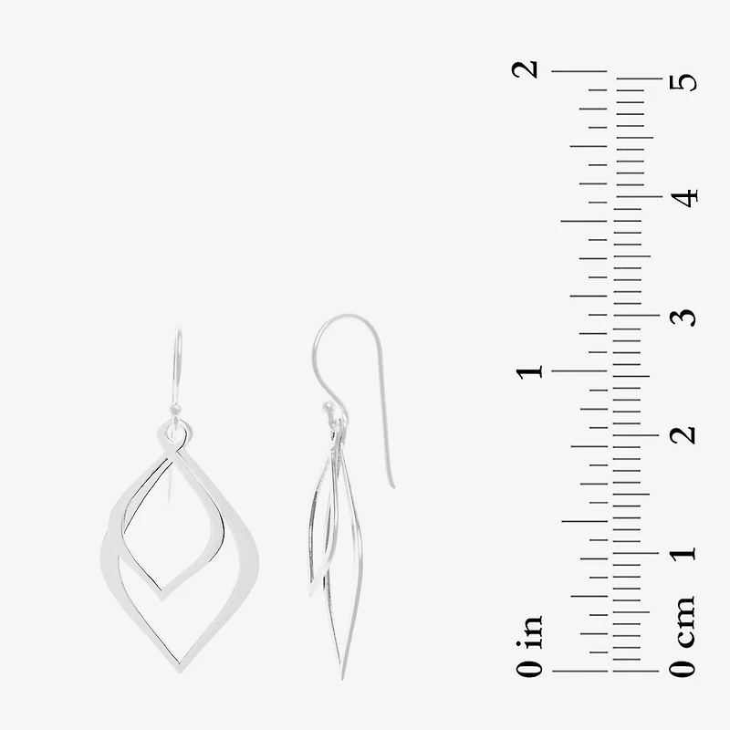 Silver Treasures Womens Sterling Silver Hypoallergenic Drop Earrings