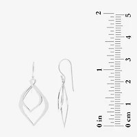 Silver Treasures Womens Sterling Silver Hypoallergenic Drop Earrings