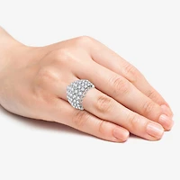 (H-I / Si2-I1) Womens 5 CT. T.W. Lab Grown White Diamond 10K Gold Cocktail Ring