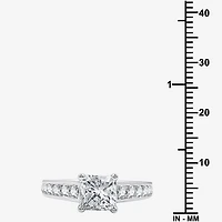 (G-H / Si2-I1) Womens 2 1/2 CT. T.W. Lab Grown White Diamond 10K Gold Side Stone Bridal Set
